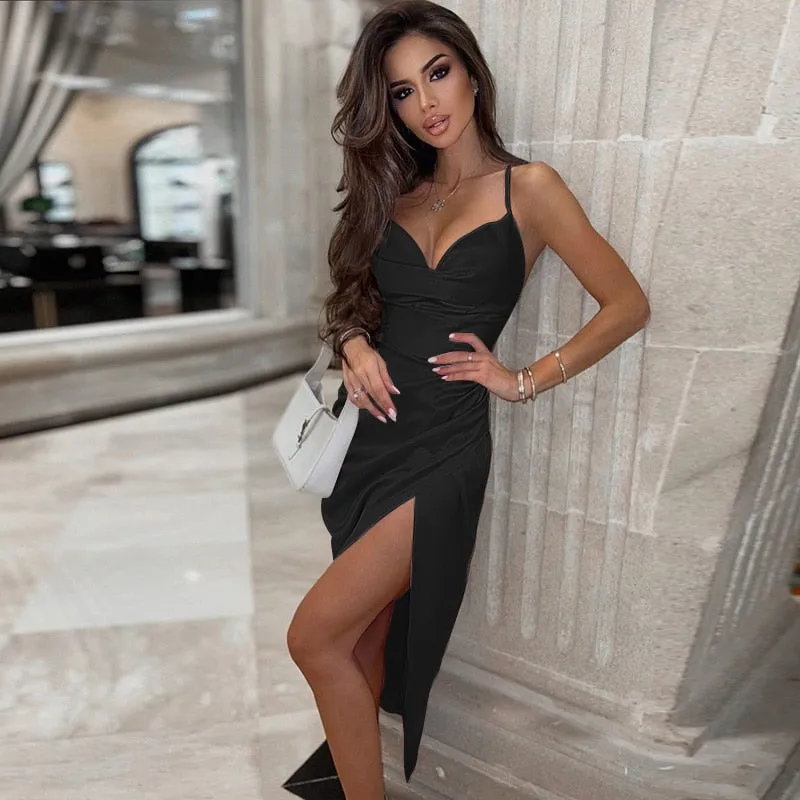 2024Sleeveless Party Club Evening Backless Bodycon Dress