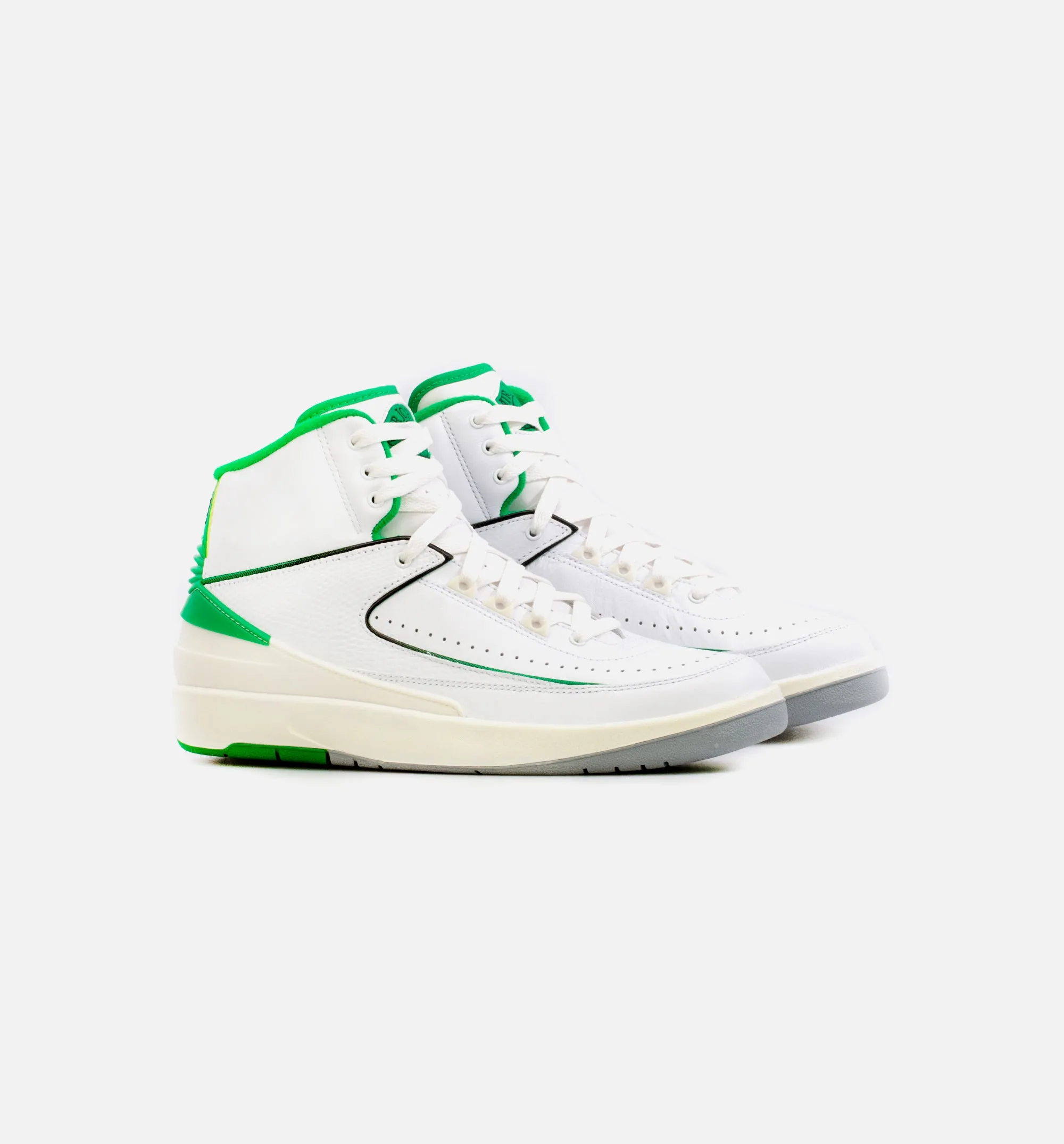 Air Jordan 2 Retro Lucky Green Mens Basketball Shoe - White/Green