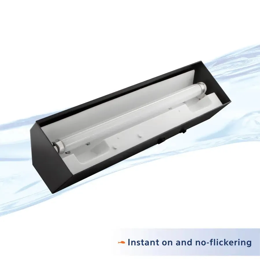 Aqueon T-8 Fluorescent Strip Light Fixture Black