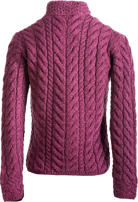 Aran Woollen Mills Super Soft Merino 3 Button Sweater