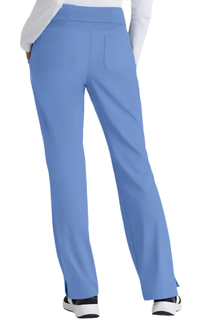 Barco One™ by Barco Stride 5-Pocket Mid-Rise Straight Leg Scrub Pant-Petite