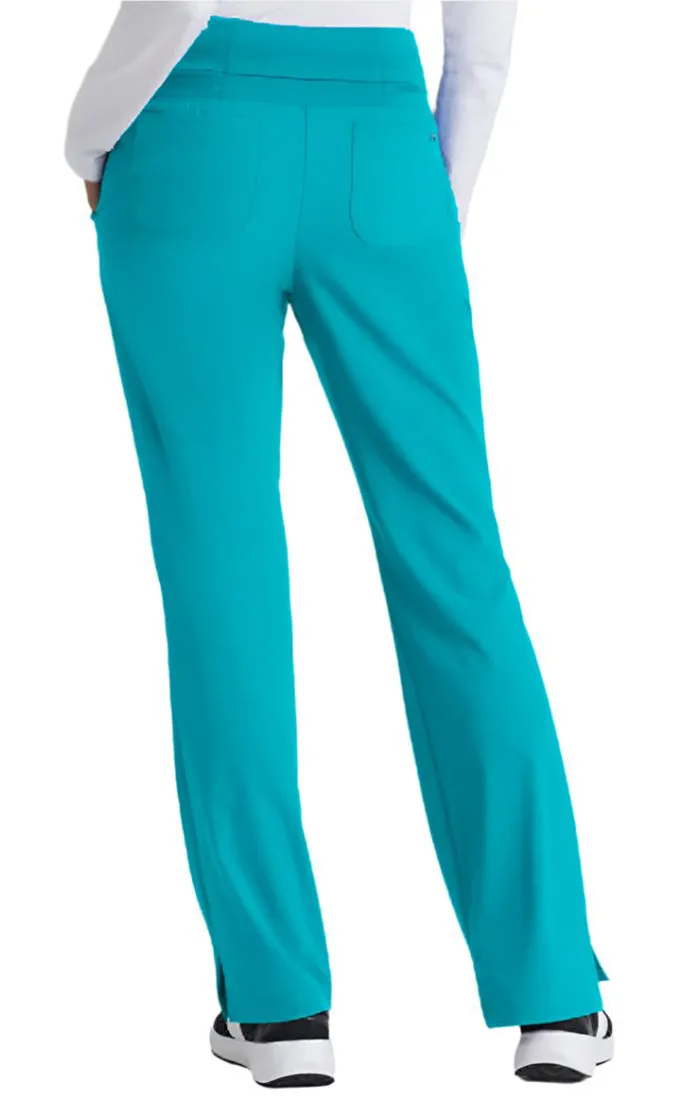 Barco One™ by Barco Stride 5-Pocket Mid-Rise Straight Leg Scrub Pant-Petite