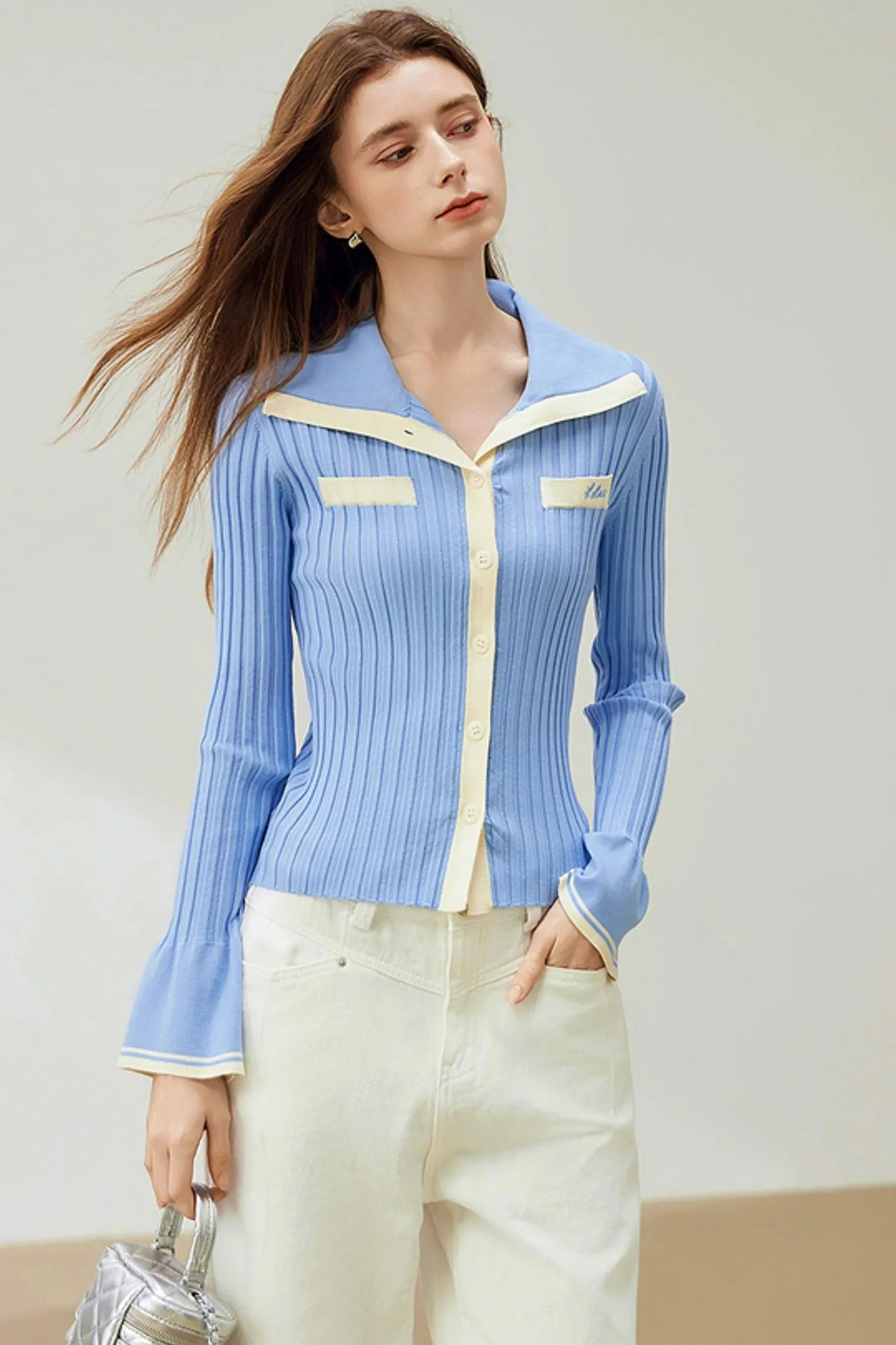 Chic Stitching Knit Sweater