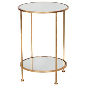 Chico Gold Side Table by Worlds Away