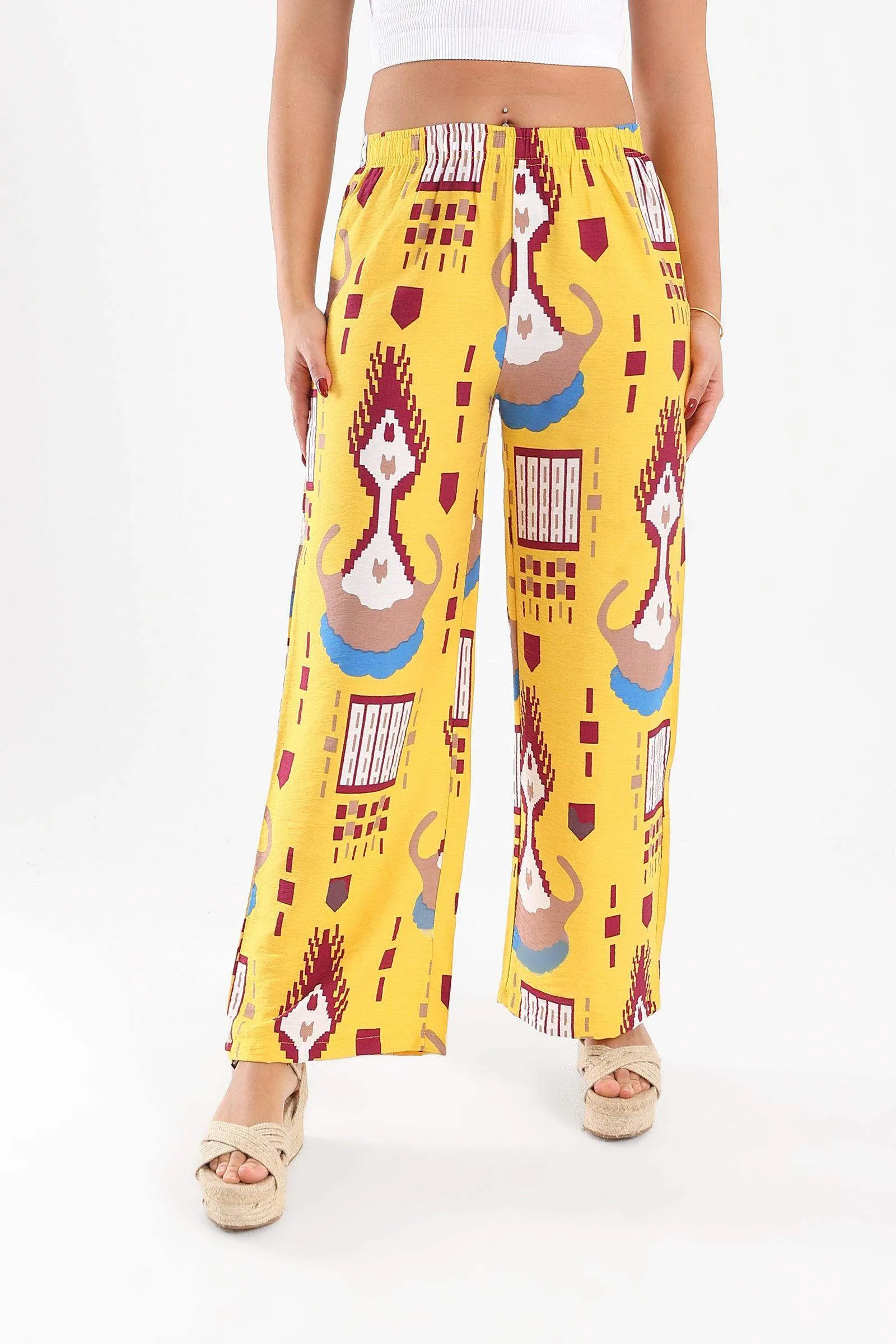 Colorful Boho Print Pants