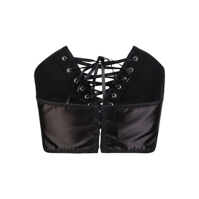 Corset lace up belt