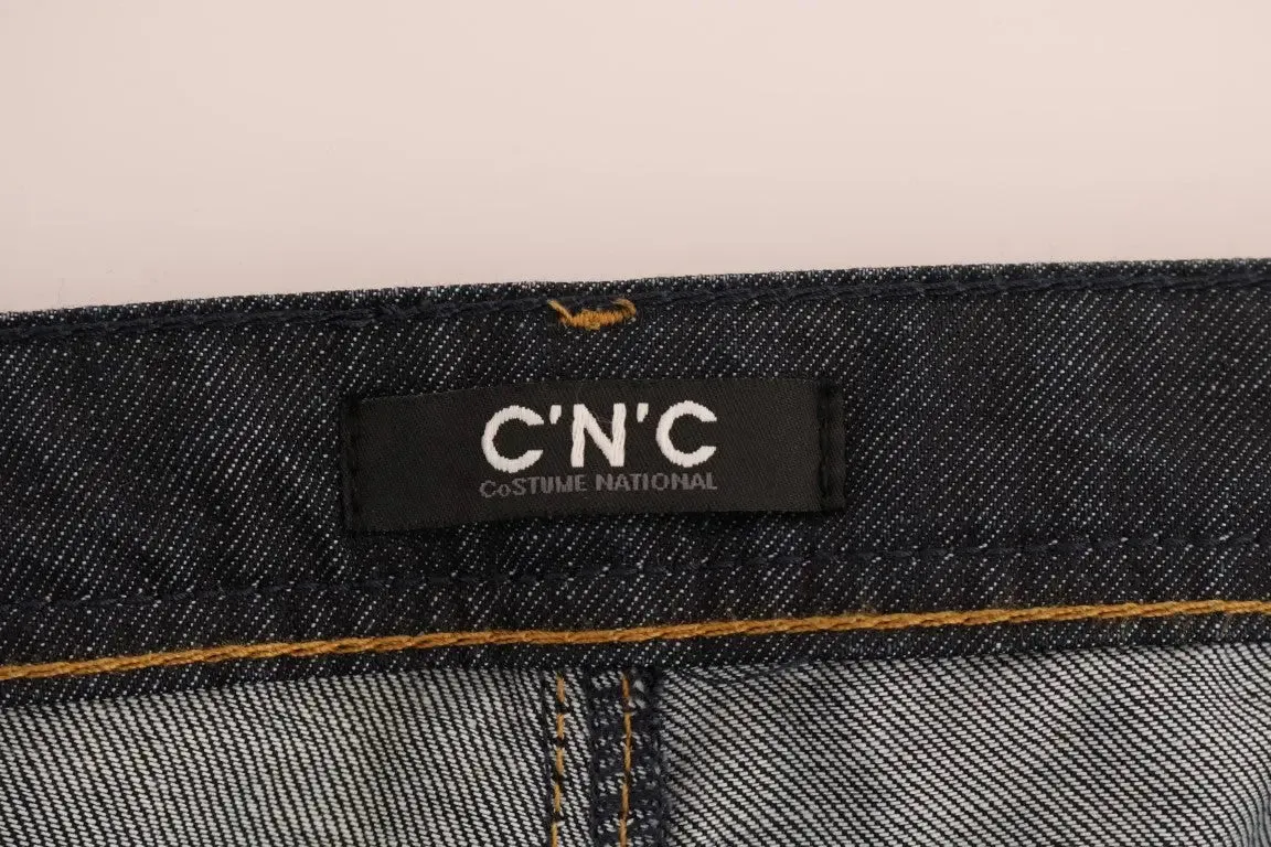 Costume National Chic Dark Blue Straight Fit Jeans