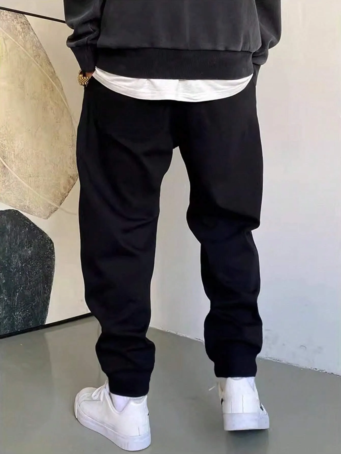 Drawstring Waist Sweatpants