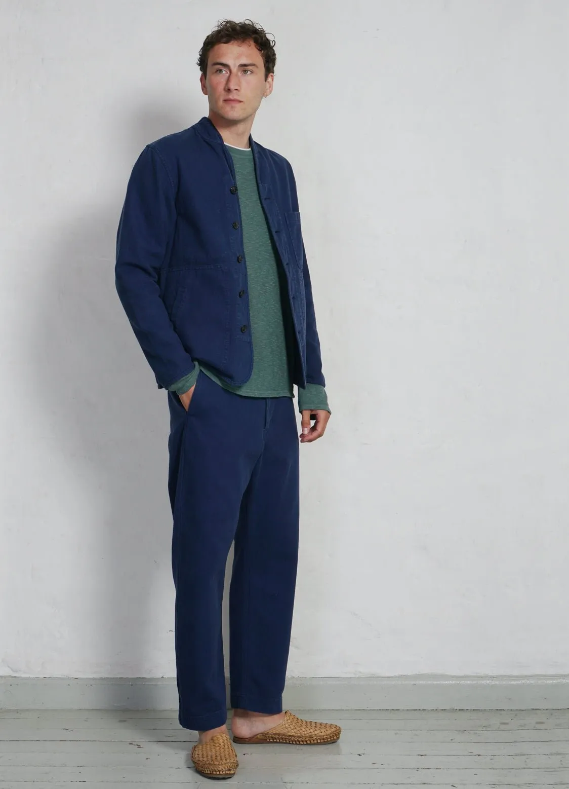 ERLING | Refined Work Jacket | Work Blue