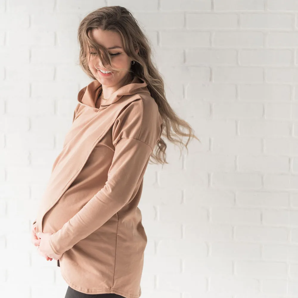 Gianna Nursing Hoodie - Camel