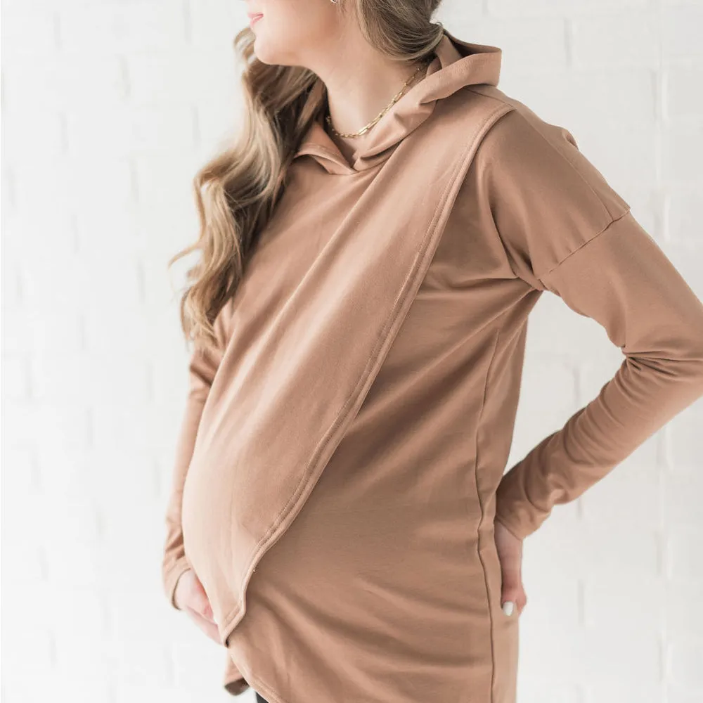 Gianna Nursing Hoodie - Camel