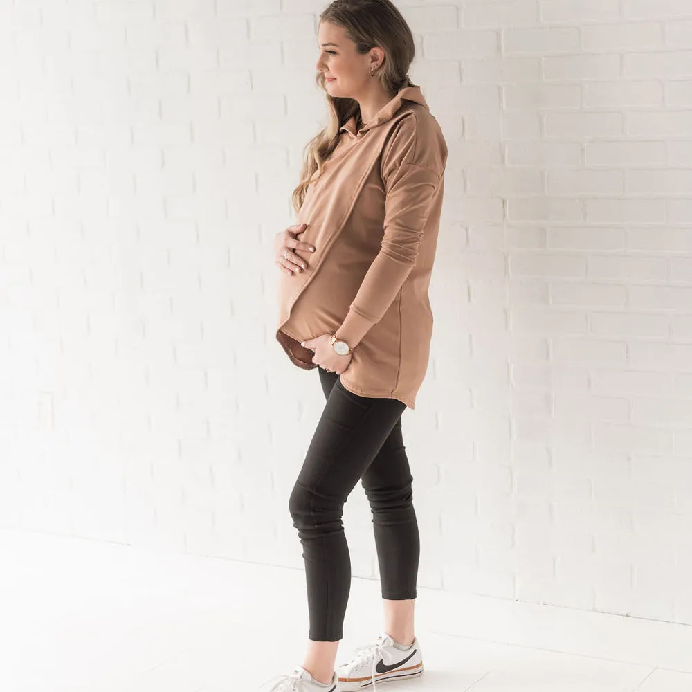 Gianna Nursing Hoodie - Camel