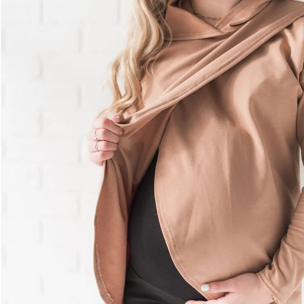 Gianna Nursing Hoodie - Camel