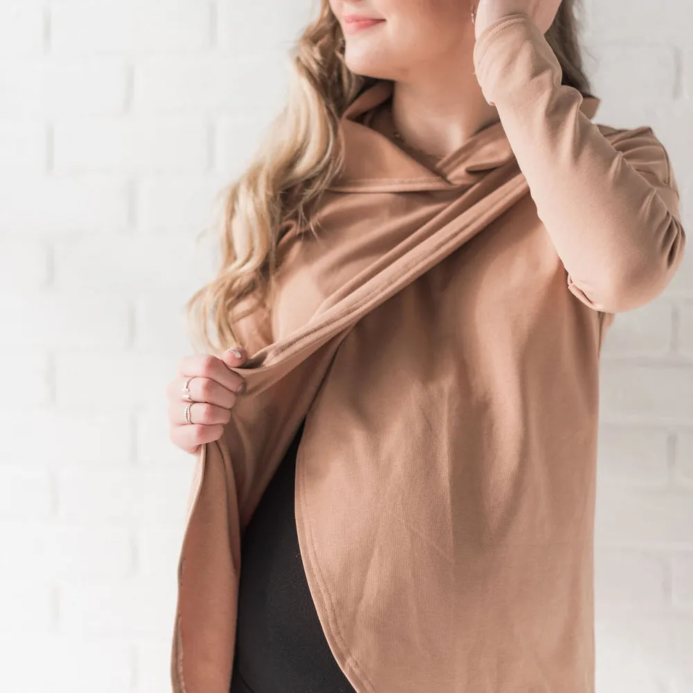 Gianna Nursing Hoodie - Camel