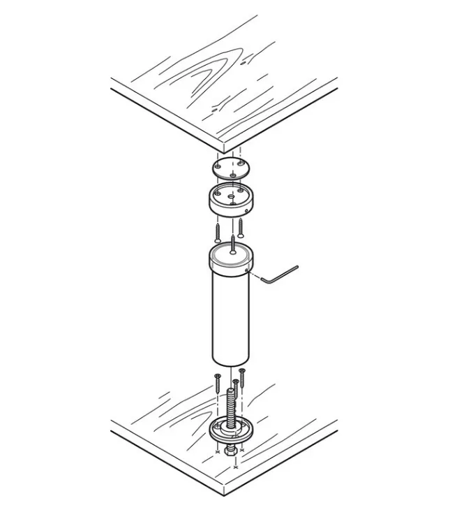 Hafele Countertop Support, 90°