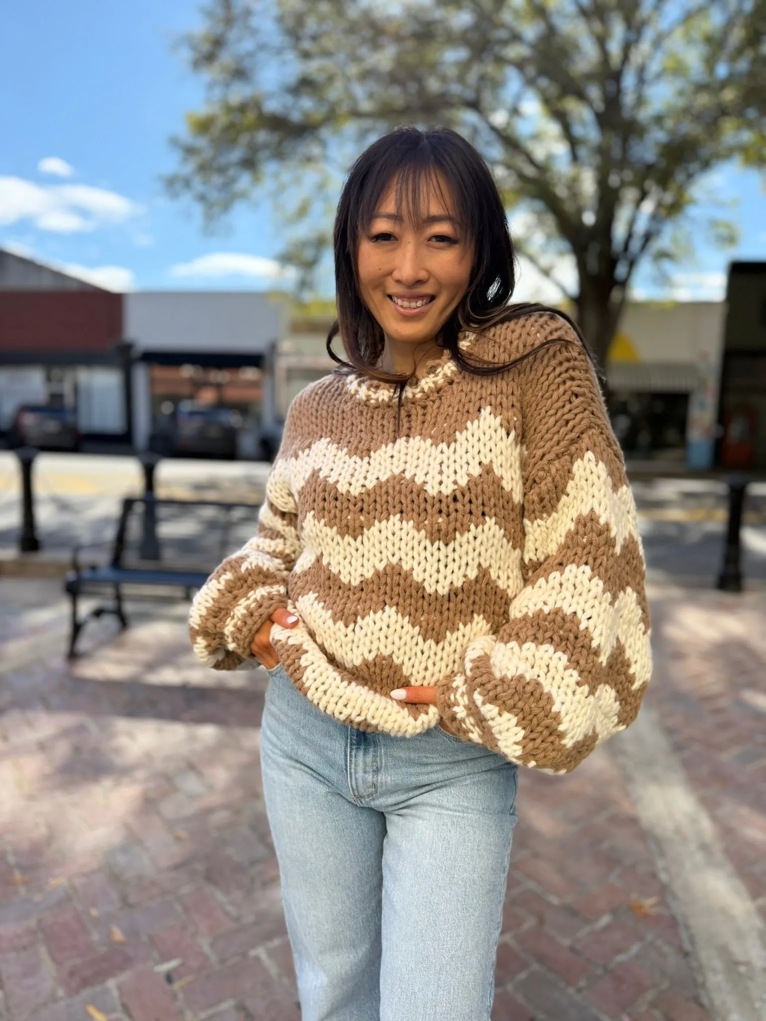 Horizon Chevron Knit Sweater