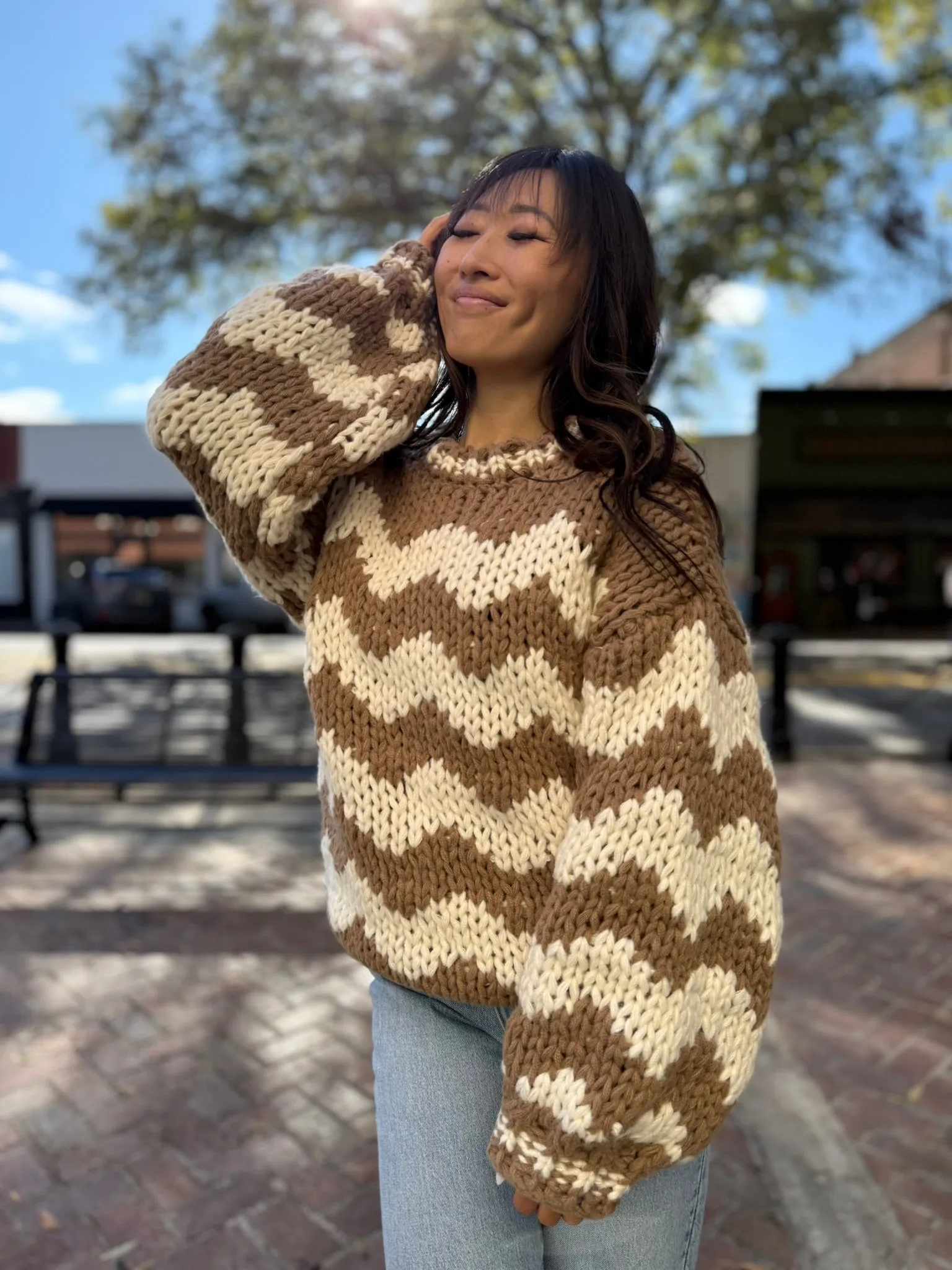 Horizon Chevron Knit Sweater