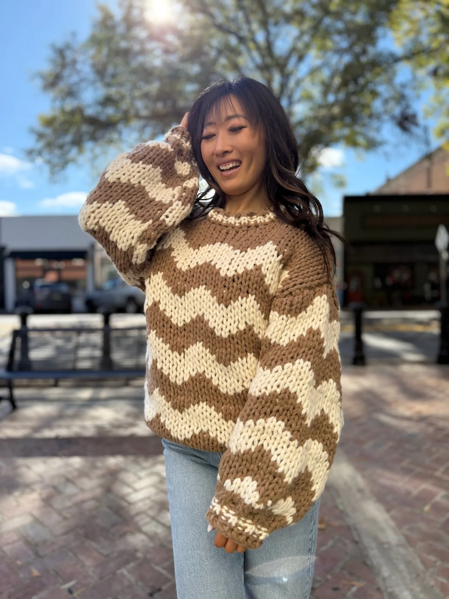 Horizon Chevron Knit Sweater