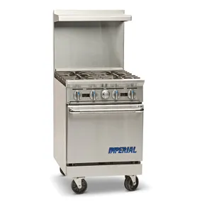 Imperial IR-2-G12 24" Natural Gas Range With 12" Griddle