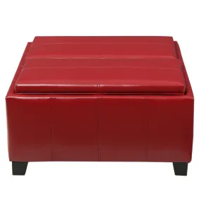 Mansfield Contemporary Tray Top Storage Ottoman