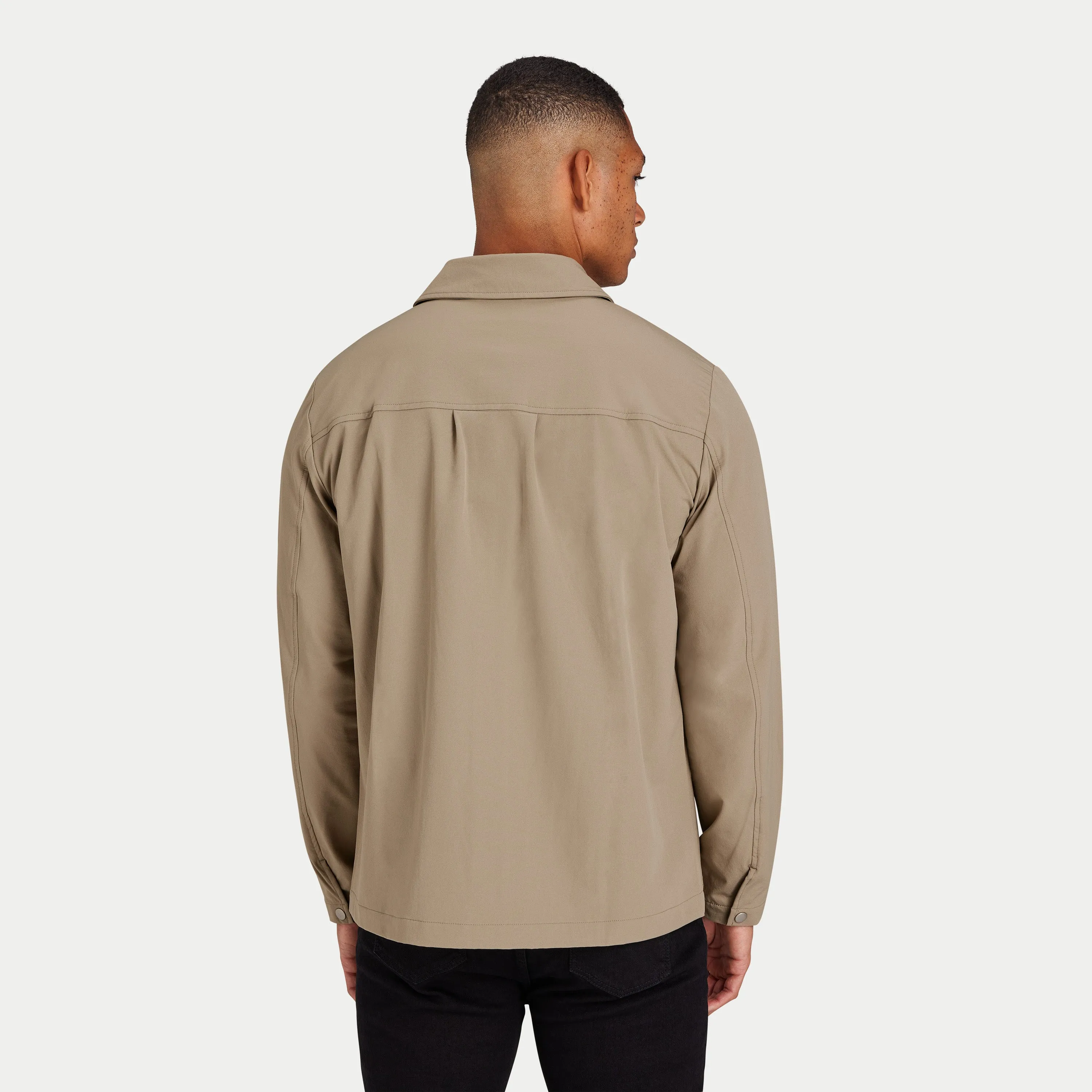 Mens Refined Tech Jacket - Grey Green