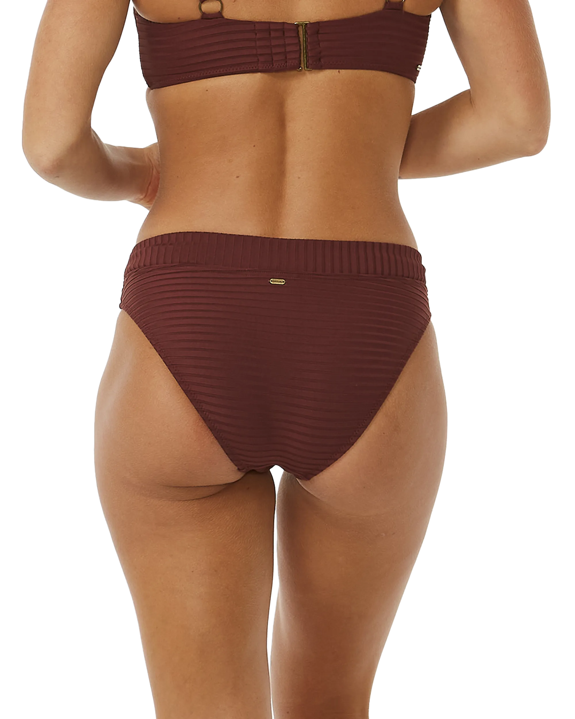 Premium Surf Full Bikini Bottoms in Plum