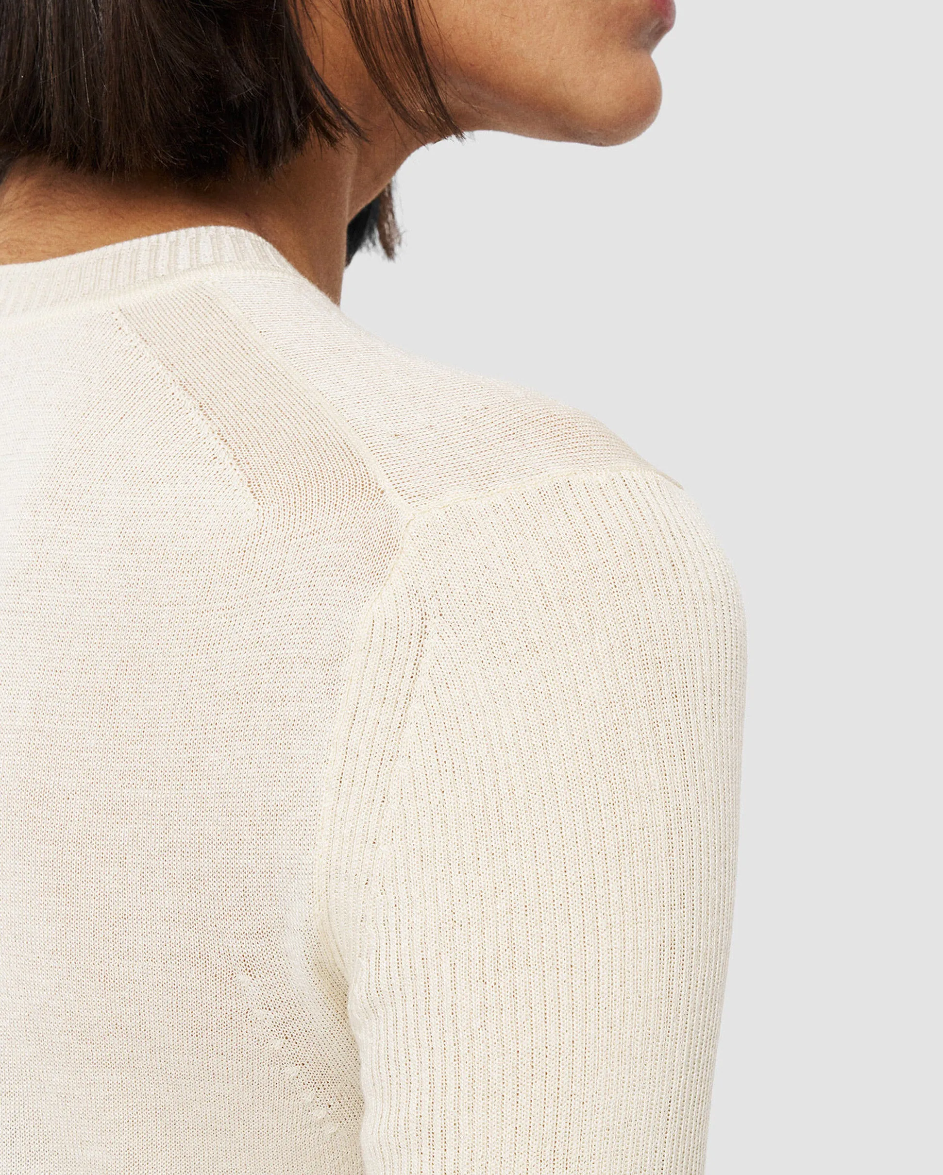 REFINED COTTON SILK TOP / PAPYRUS