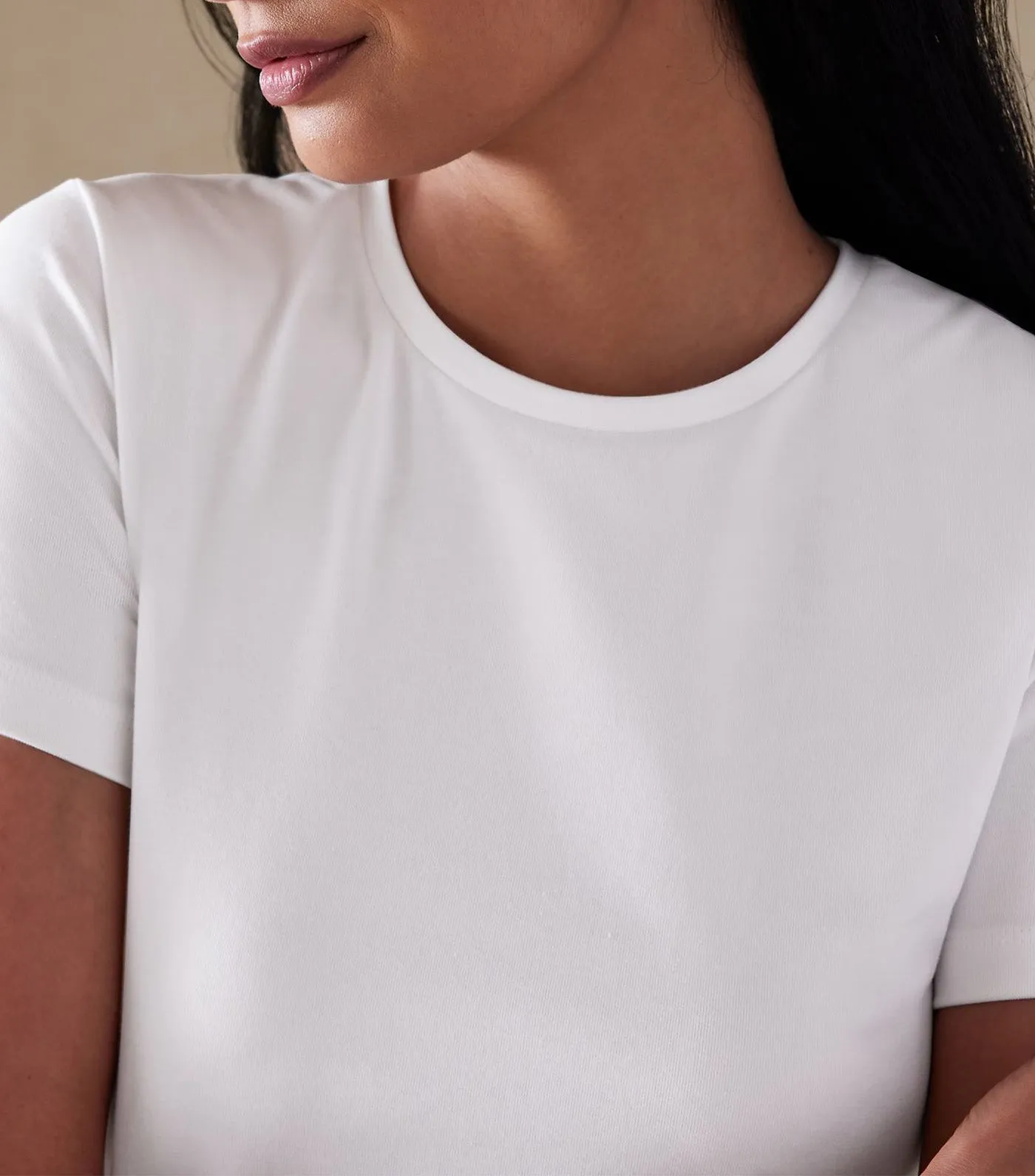 Refined Shrunken T-Shirt White