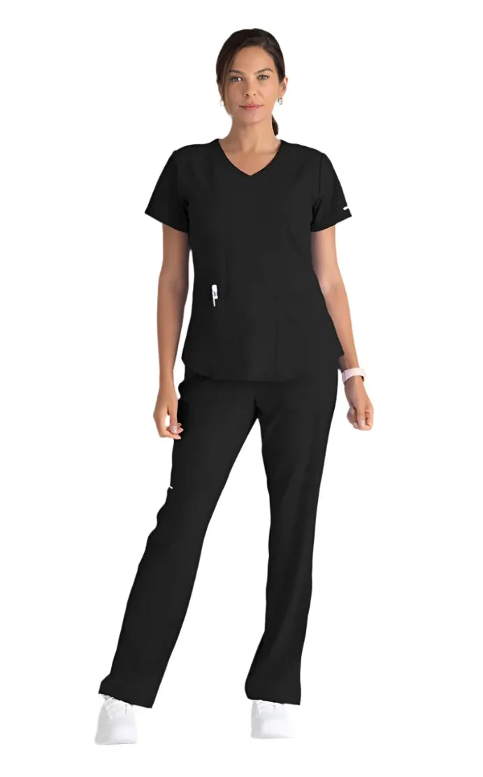 SKECHERS™ by Barco Reliance 3-Pocket Mid-Rise Straight Leg Scrub Pant