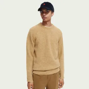 Soft Knit Crewneck Pullover (Sand Melange)