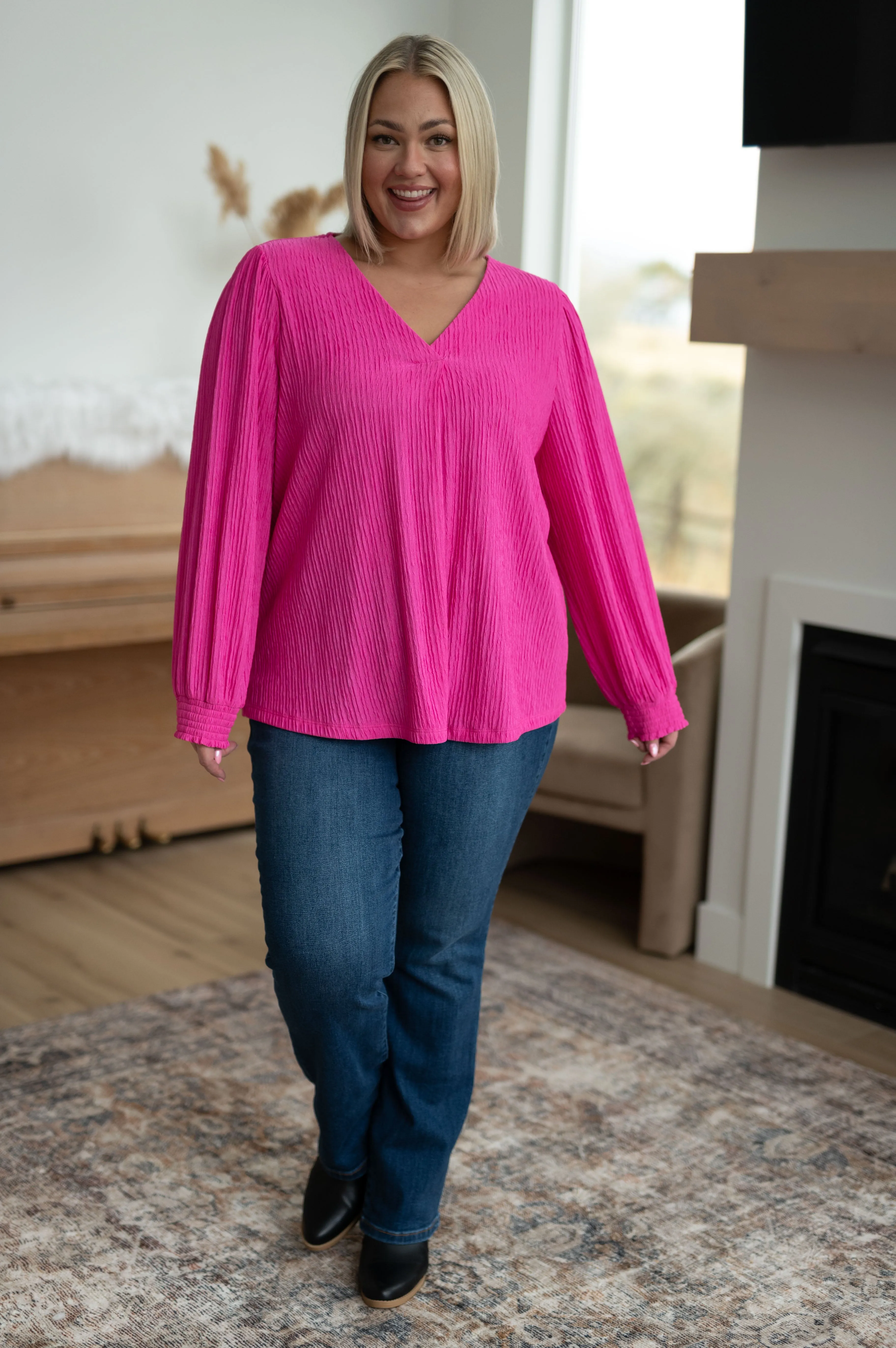 SP24- Very Refined V-Neck Blouse (Reg & Curvy)