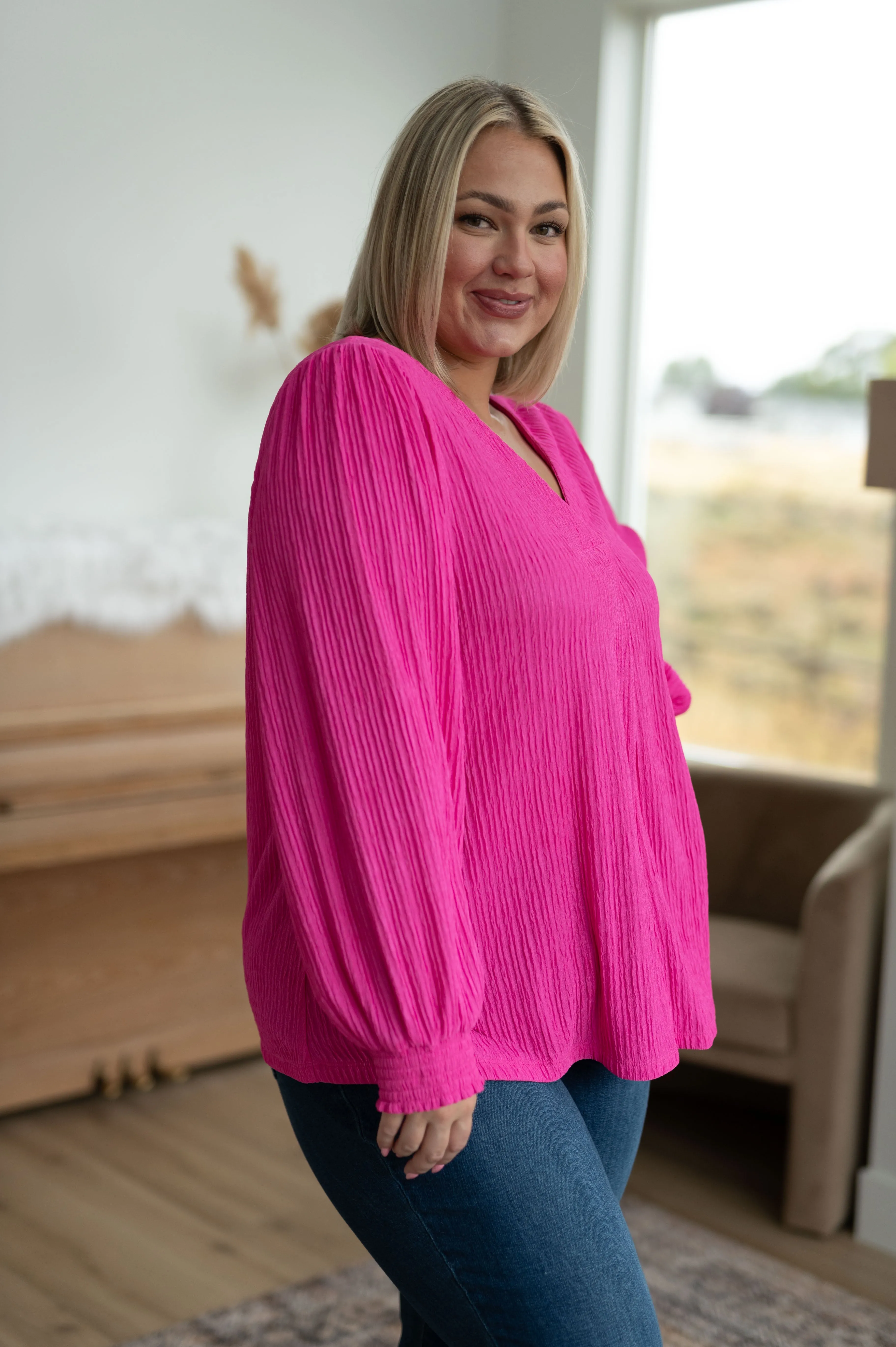 SP24- Very Refined V-Neck Blouse (Reg & Curvy)