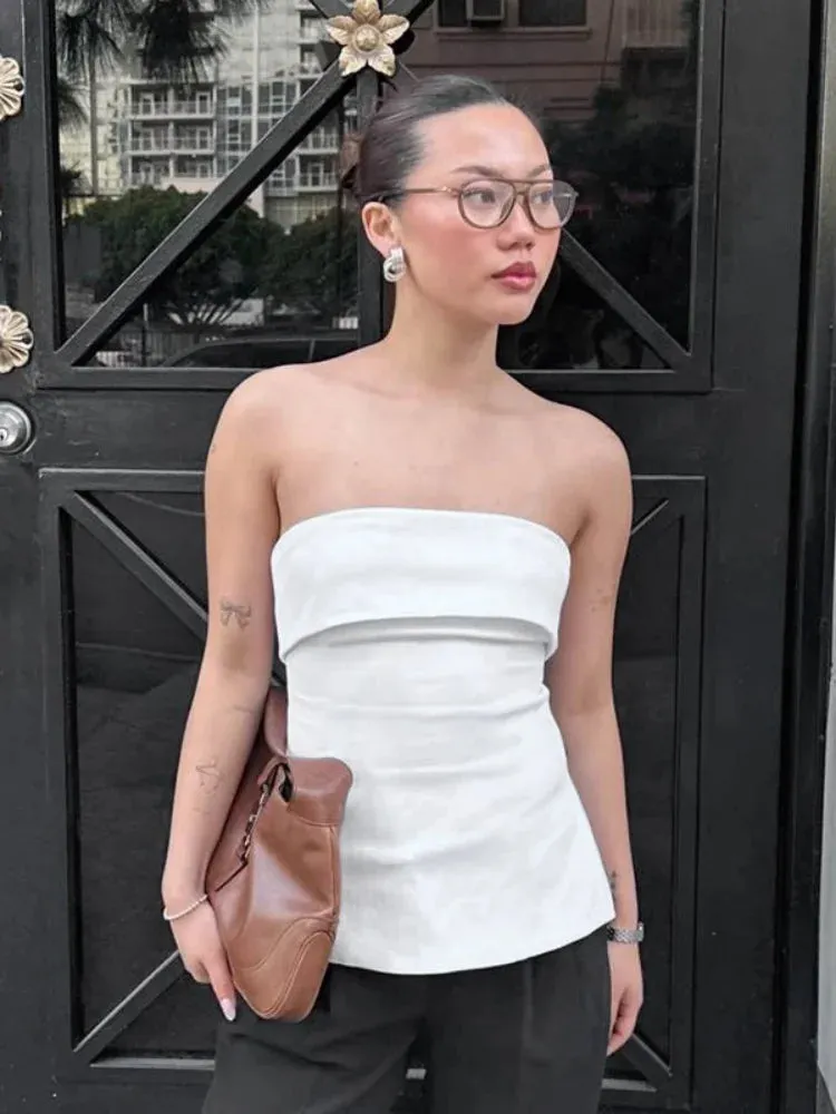 Urban Chic Strapless White Top